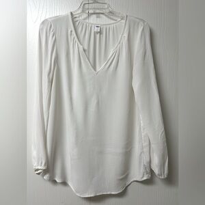 Elegant White Women's Tunic Top